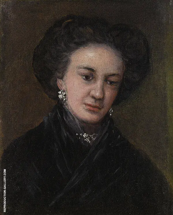 Portrait of the Actress Rita Luna 1818 By Francisco Goya