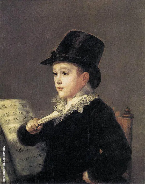 Portrait of Mariano Goya, the Artist's Grandson c1812 By Francisco Goya