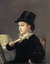 Portrait of Mariano Goya, the Artist's Grandson c1812 By Francisco Goya