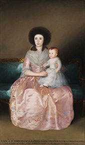 Countess of Altamira and her Daughter Maria Agustina c1787 By Francisco Goya
