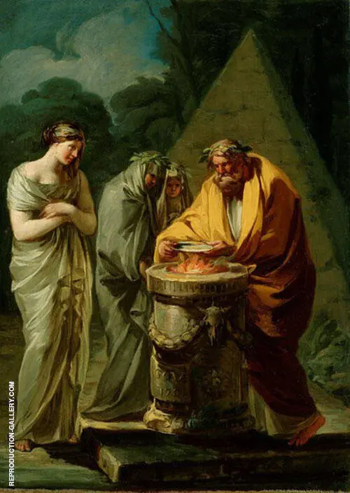 Sacrifice to Vesta 1771 By Francisco Goya