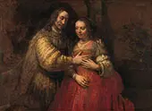 Issac and Rebecca, The Jewish Bride, 1665 By Rembrandt Van Rijn