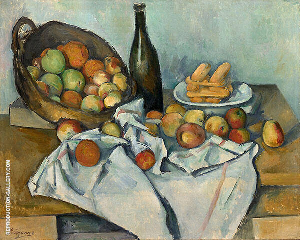 The Basket of Apples c1893 by Paul Cezanne | Oil Painting Reproduction