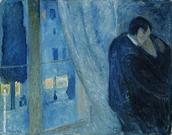 The Kiss by the Window 1892 By Edvard Munch