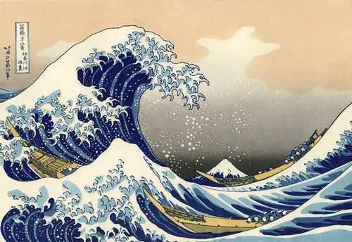 The Great Wave off Kanagawa By Katsushika Hokusai