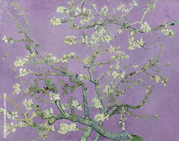 Branches with Almond Blossom Lilac By Vincent van Gogh