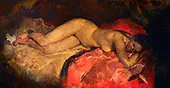 Reclining Nude c1887 By George Hendrik Breitner