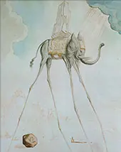 Elephant Giraffe 1965 By Salvador Dali