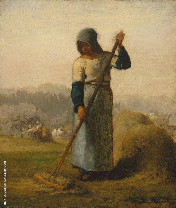 Goose Girl 1863 by Jean Francois Millet | Oil Painting Reproduction