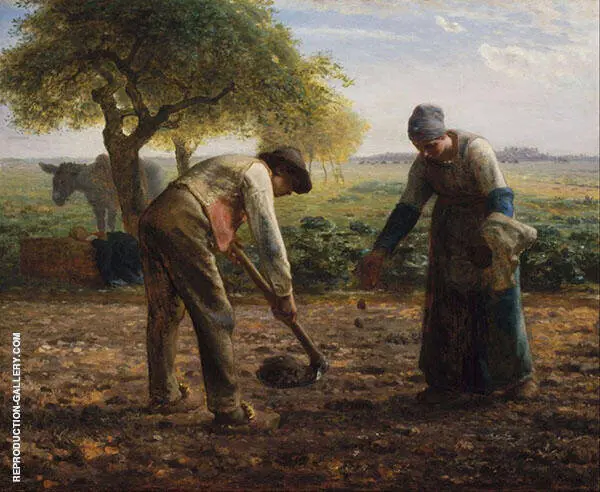 Potato Planders c1861 By Jean Francois Millet
