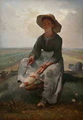 The Young Shepherdess c1873 By Jean Francois Millet
