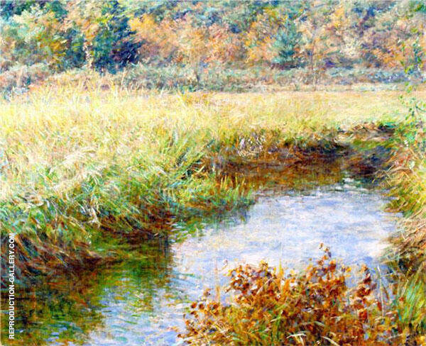 Meadow with Brook Medfield Massachusetts 1909 | Oil Painting Reproduction