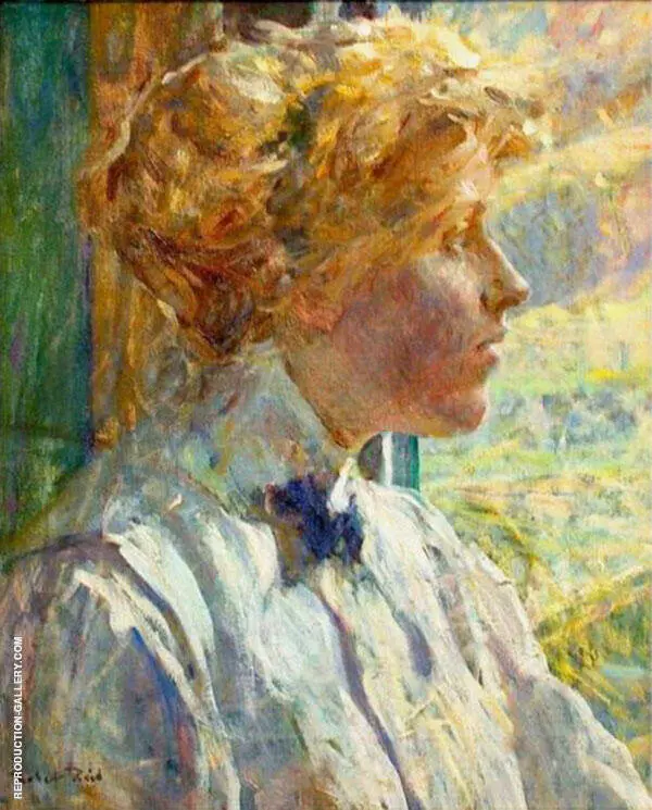 Portrait of The Artist Wife By Robert Lewis Reid
