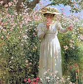 Summer's Day Flower Garden By Robert Lewis Reid