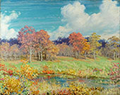 Autumn Landscape By Charles Courtney Curran