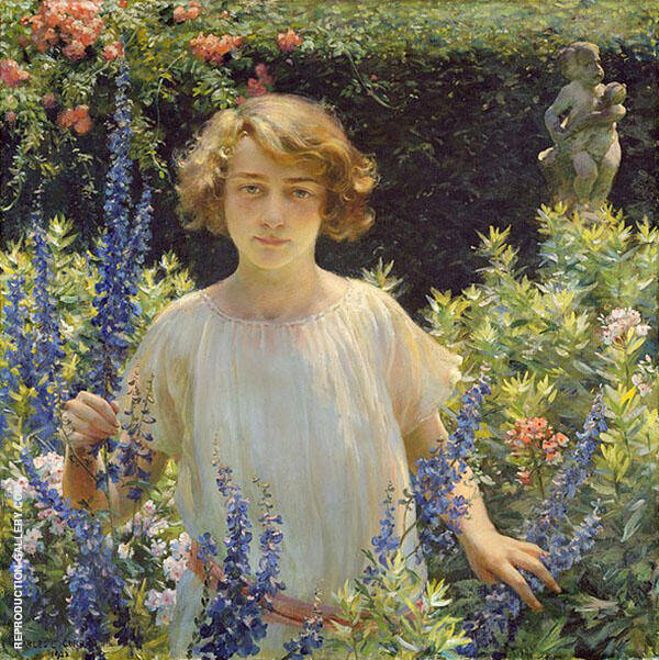Betty Newell by Charles Courtney Curran | Oil Painting Reproduction