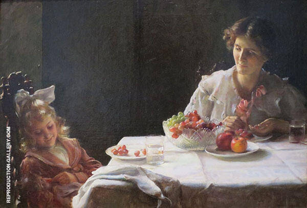 Breakfast by Charles Courtney Curran | Oil Painting Reproduction