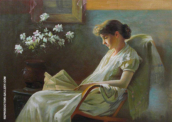 Comfortable Corner by Charles Courtney Curran | Oil Painting Reproduction