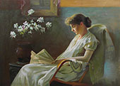 Comfortable Corner By Charles Courtney Curran