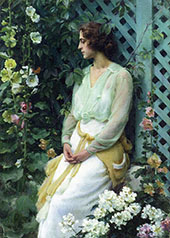 Green Lattice By Charles Courtney Curran