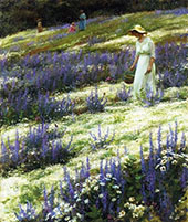 Ladies on a Hill By Charles Courtney Curran