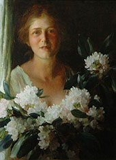 Rhodedendrons By Charles Courtney Curran