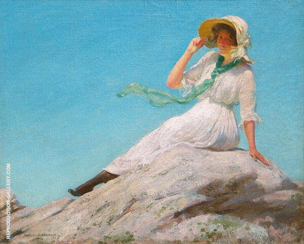 Sunny Morning by Charles Courtney Curran | Oil Painting Reproduction