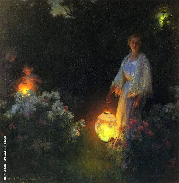 The Lanterns By Charles Courtney Curran