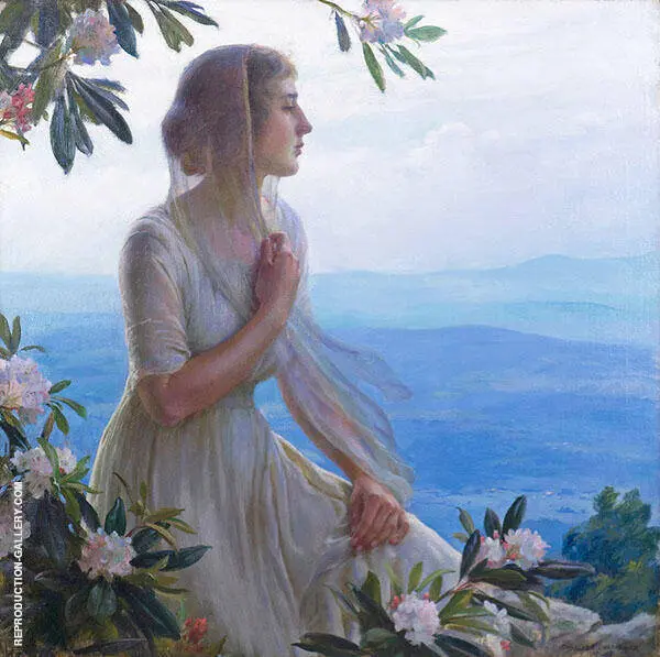 The Mountain Side Seat By Charles Courtney Curran