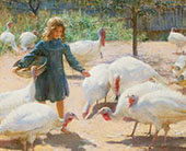 White Turkeys 1898 By Charles Courtney Curran