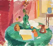 Still Life with Fruits and Books By Karl Isakson
