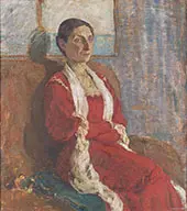 Portrait of Mrs Bertha Brandstrup 1909 By Karl Isakson
