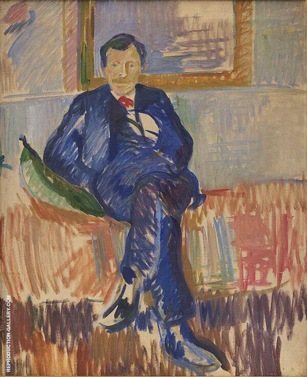 Portrait of The Painter Karl Schou By Karl Isakson