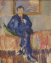Portrait of The Painter Karl Schou By Karl Isakson