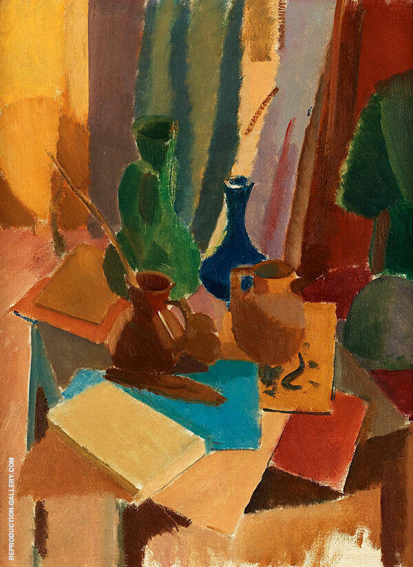 Still Life Nature Morte with Vases 1918 | Oil Painting Reproduction