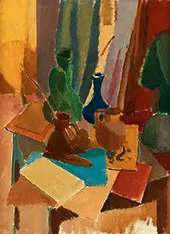 Still Life Nature Morte with Vases 1918 By Karl Isakson