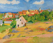 View over Gudhjem 1912 By Karl Isakson