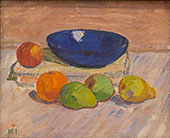 Window Display with Blue Bowl and Fruits 1910 By Karl Isakson