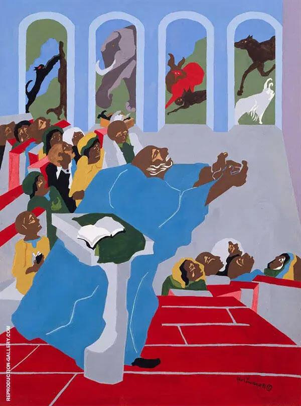 And God Created All The Beasts of The Earth 1989 By Jacob Lawrence