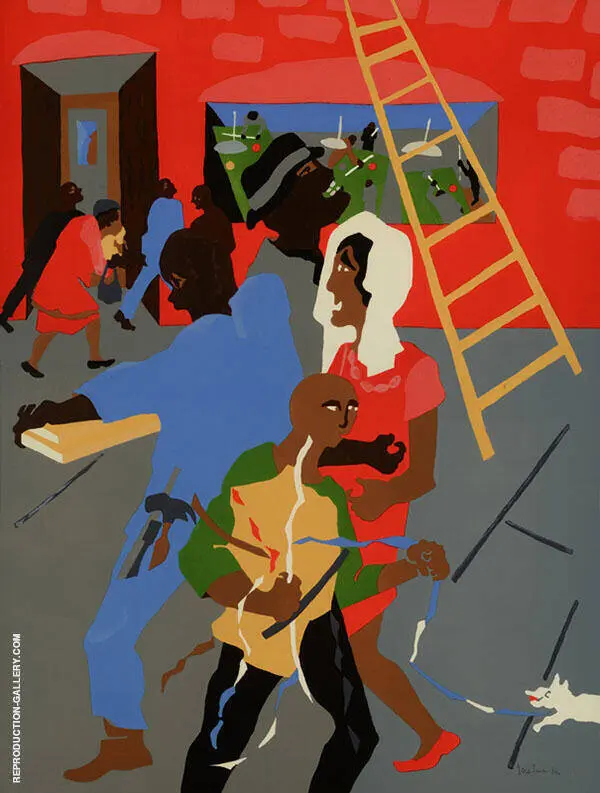 On The Way 1990 By Jacob Lawrence