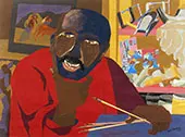 Self Portrait By Jacob Lawrence