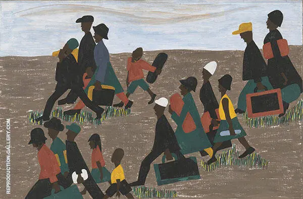 The Migrants Arrived in Great Numbers 1941 By Jacob Lawrence