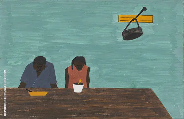 They were Very Poor 1941 By Jacob Lawrence