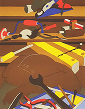 Tools 1977 By Jacob Lawrence