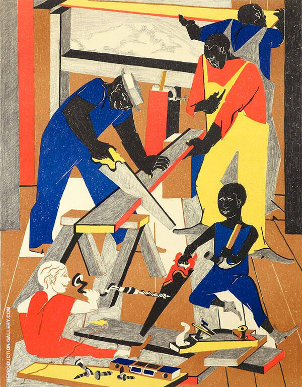 1972 by Jacob Lawrence Oil Painting Reproduction