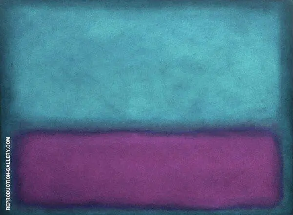 Purple and Aqua Landscape By Mark Rothko (Inspired By)