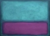 Purple and Aqua Landscape By Mark Rothko (Inspired By)