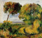 Breton Landscape Trees and Moor 1892 By Pierre Auguste Renoir