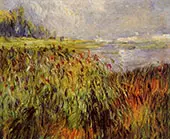Bulrushes on The Banks of The Seine 1874 By Pierre Auguste Renoir