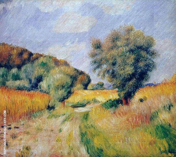 Fields of Wheat 1885 by Pierre Auguste Renoir | Oil Painting Reproduction